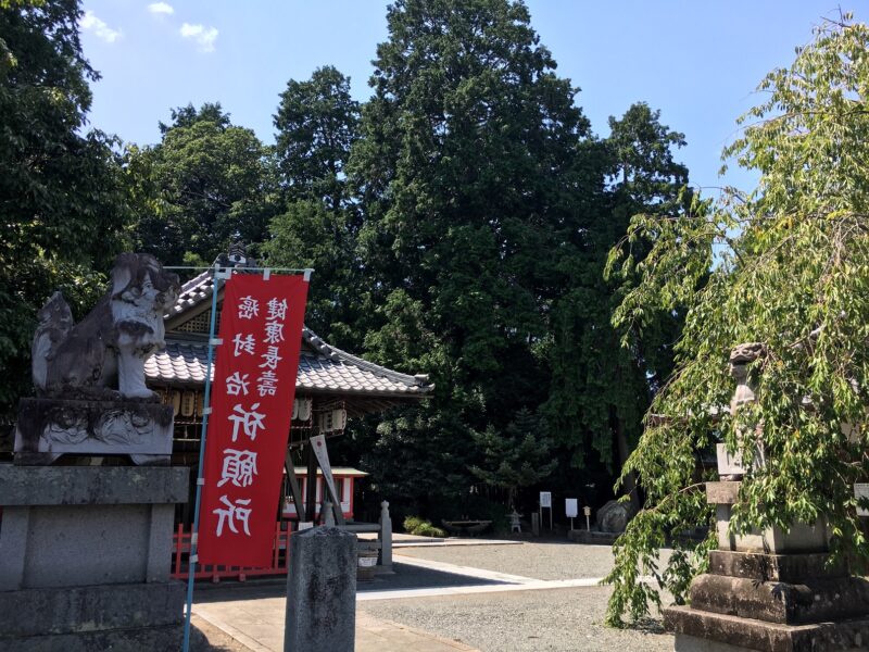 薭田野神社の境内