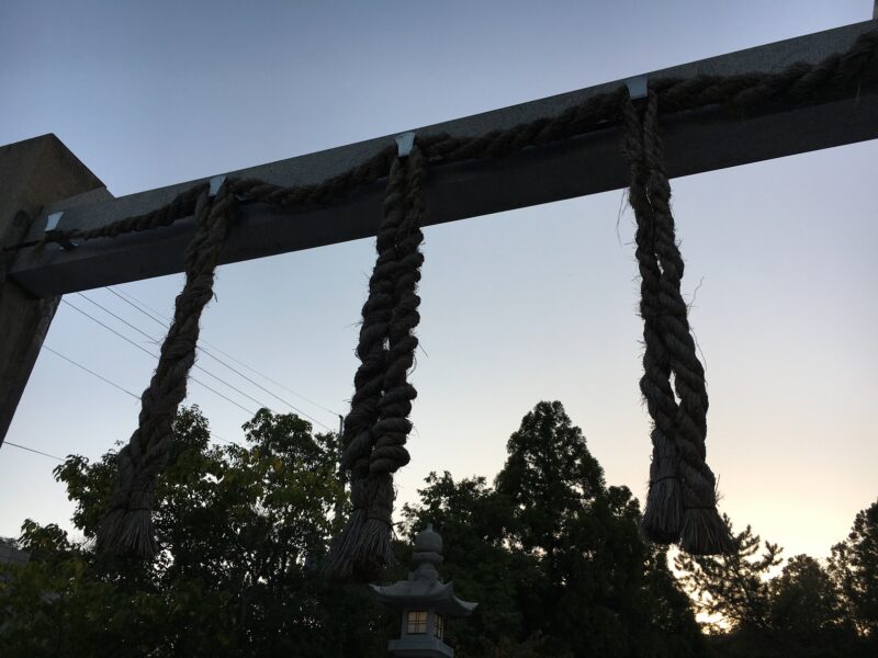廣田神社の冠木鳥居形