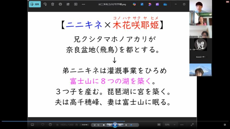 第１回オンライン講座の様子