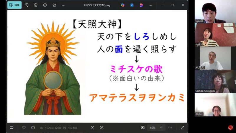 第４回オンライン講座の様子